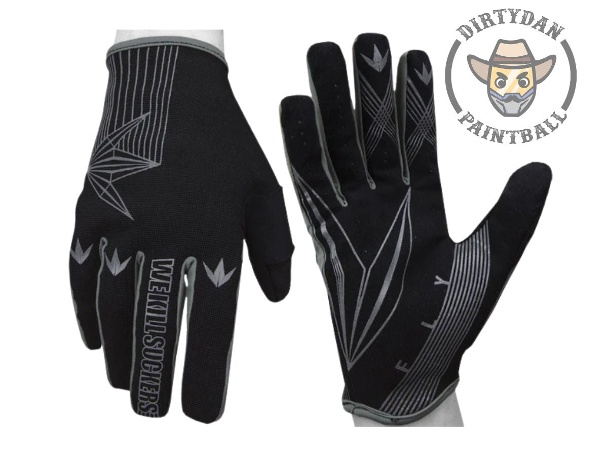 Bunkerkings Fly Paintball Gloves - Black