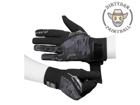 Virtue Breakout Gloves - Ripstop Full Finger - Black Camo