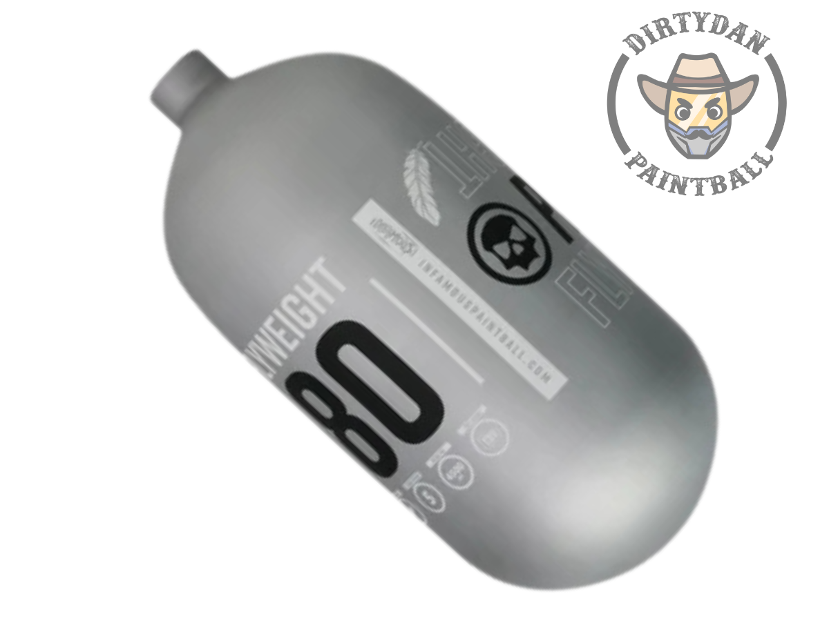 PRO DNA™ FLYWEIGHT AIR TANK 80CI - MATTE SILVER (BOTTLE ONLY)