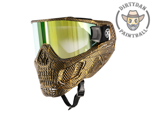 HSTL Skull Goggle Machine Gold w/ Gold Lens