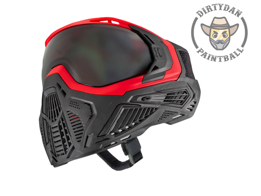 SLR Goggle - Lava (Red/Black) Smoke Lens
