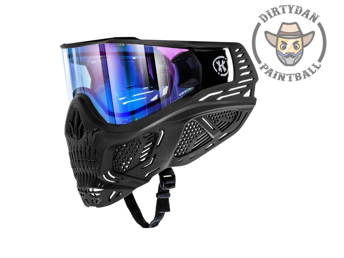 HSTL Skull Goggle "Reaper" - Black w/ Ice Lens