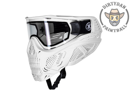 HSTL Skull Goggle - White w/ Clear Lens