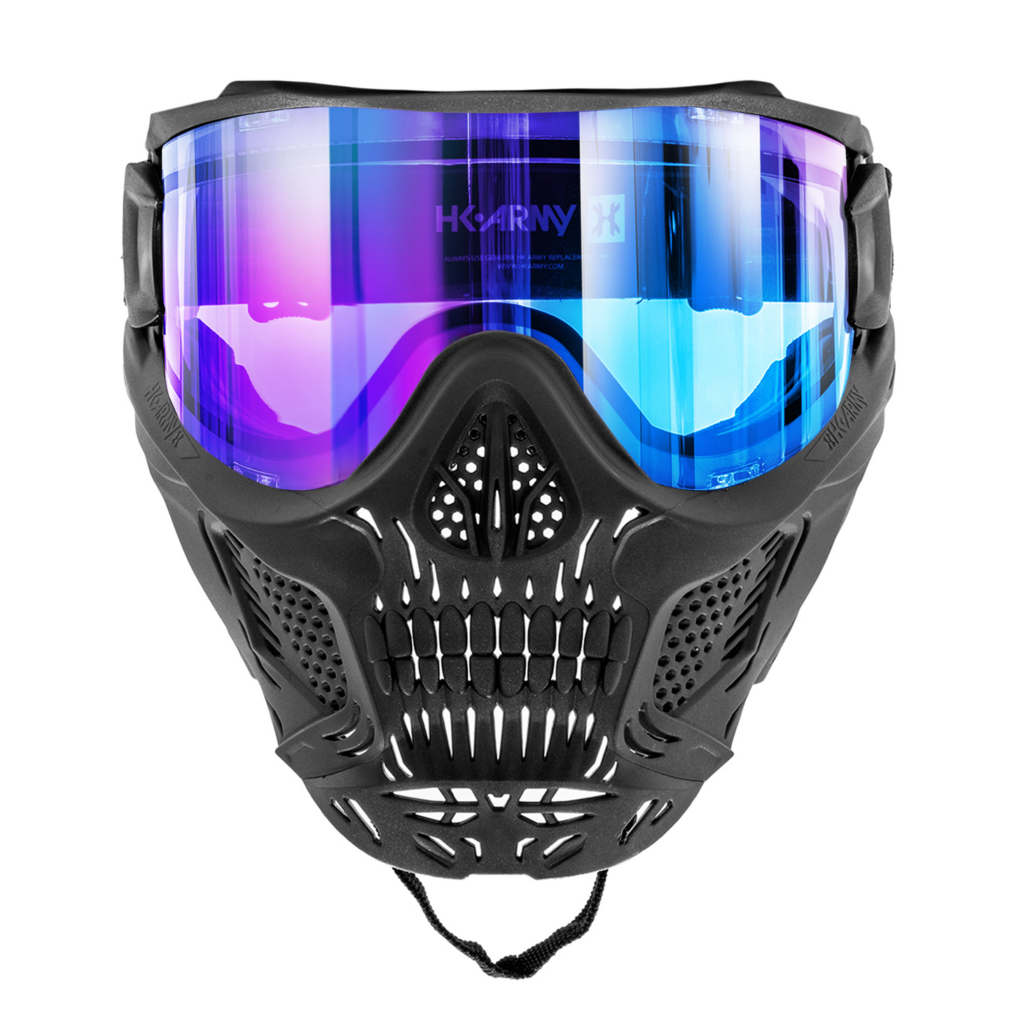 HSTL Skull Goggle "Reaper" - Black w/ Ice Lens