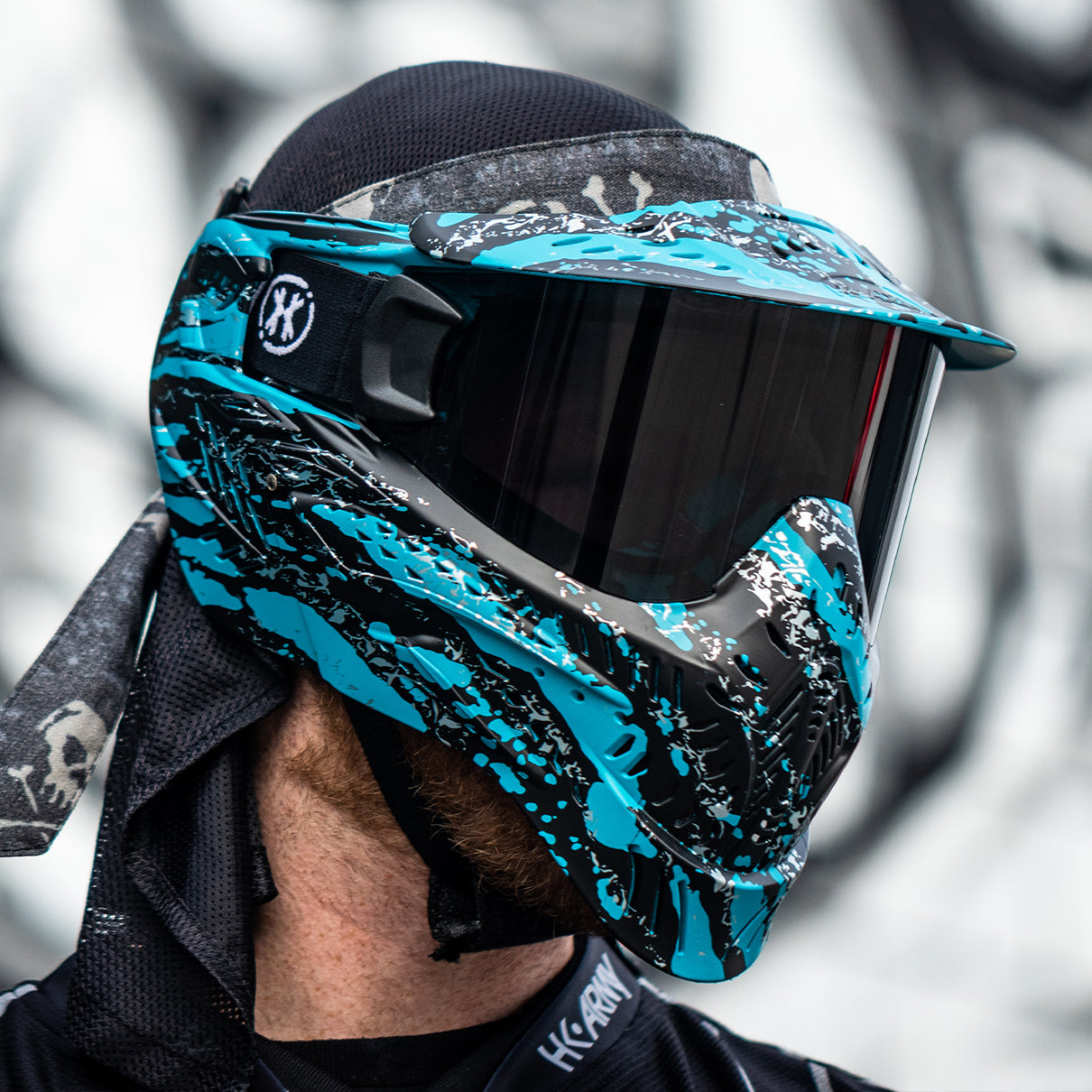 HSTL Goggle - Fracture Black/Turquoise