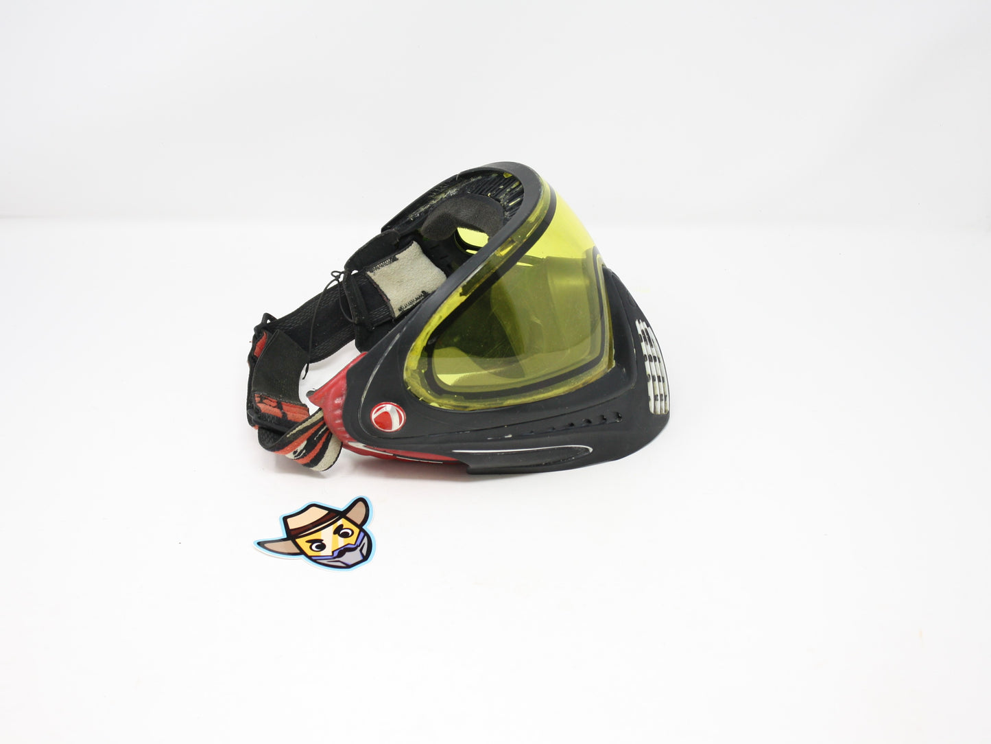 Dye i4 Mask - Black/Red with Yellow visor