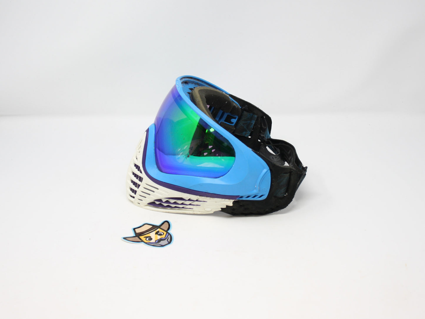 Virtue VIO Extend II Mask - White/Blue with Blue Visor