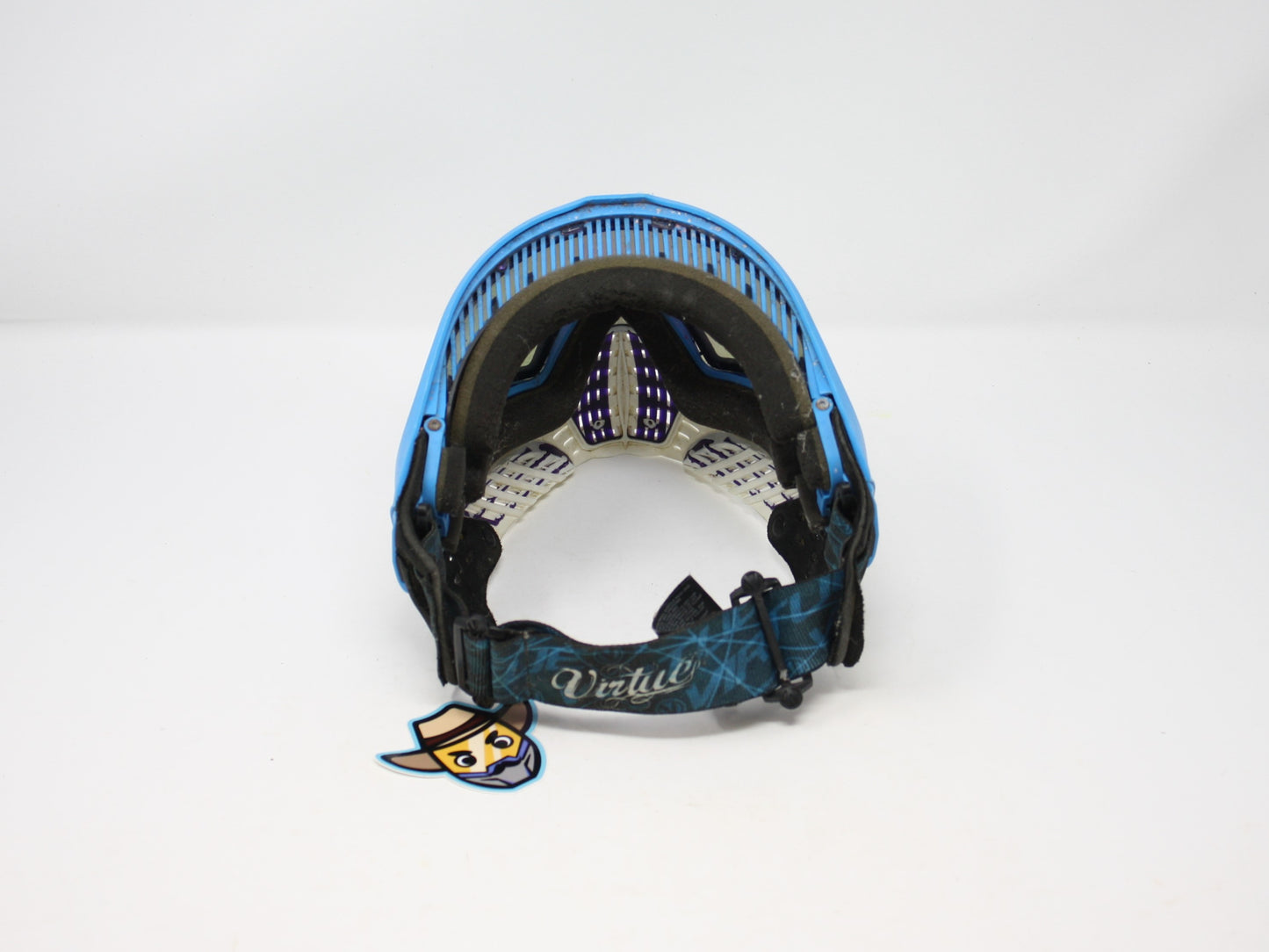 Virtue VIO Extend II Mask - White/Blue with Blue Visor