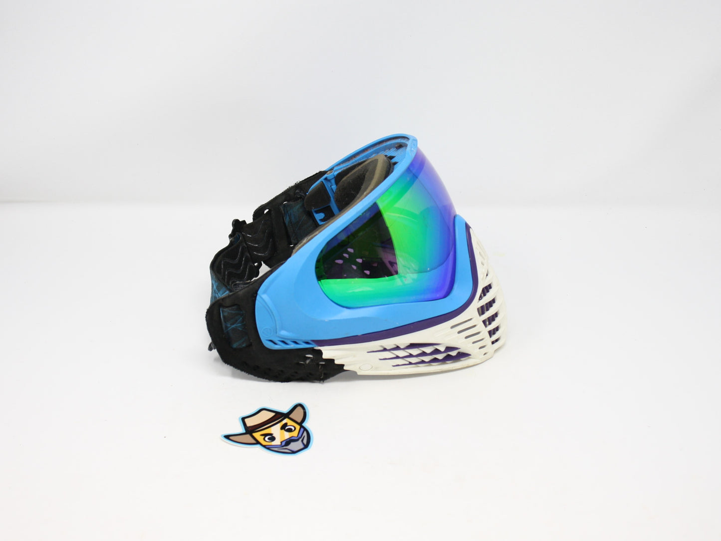 Virtue VIO Extend II Mask - White/Blue with Blue Visor