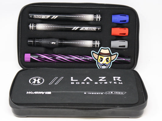 HK Army LAZR Barrel Kit (Orbit Milling) - Black and Purple Luxe Threaded