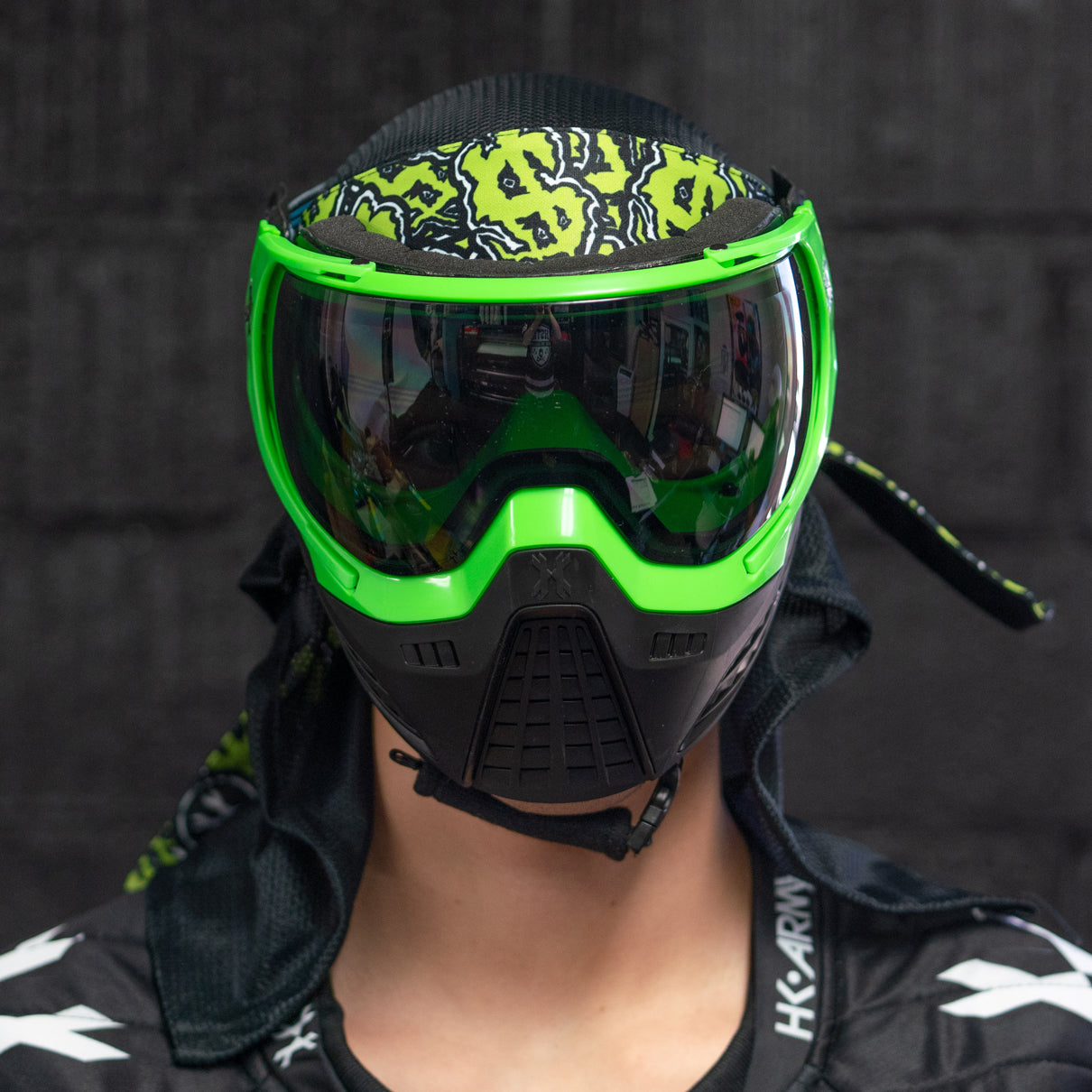 KLR Goggle Blackout Neon Green (Neon Green/Black)