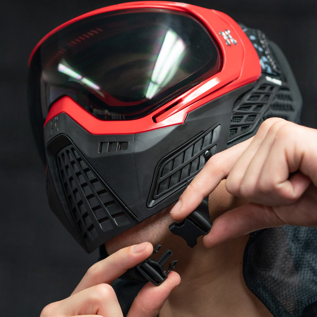 KLR Goggle Blackout Red (Red/Black)