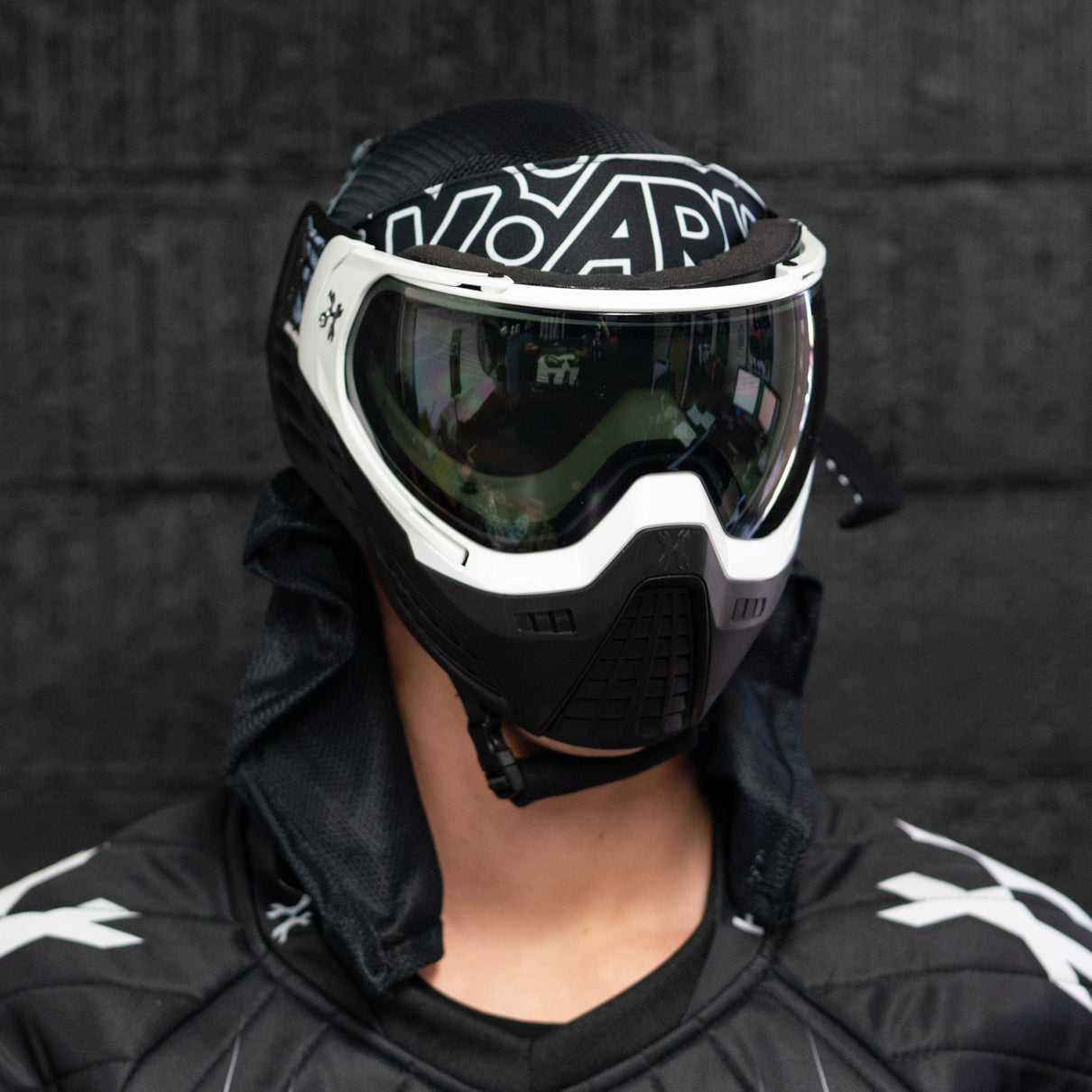 KLR Goggle Blackout White (White/Black)