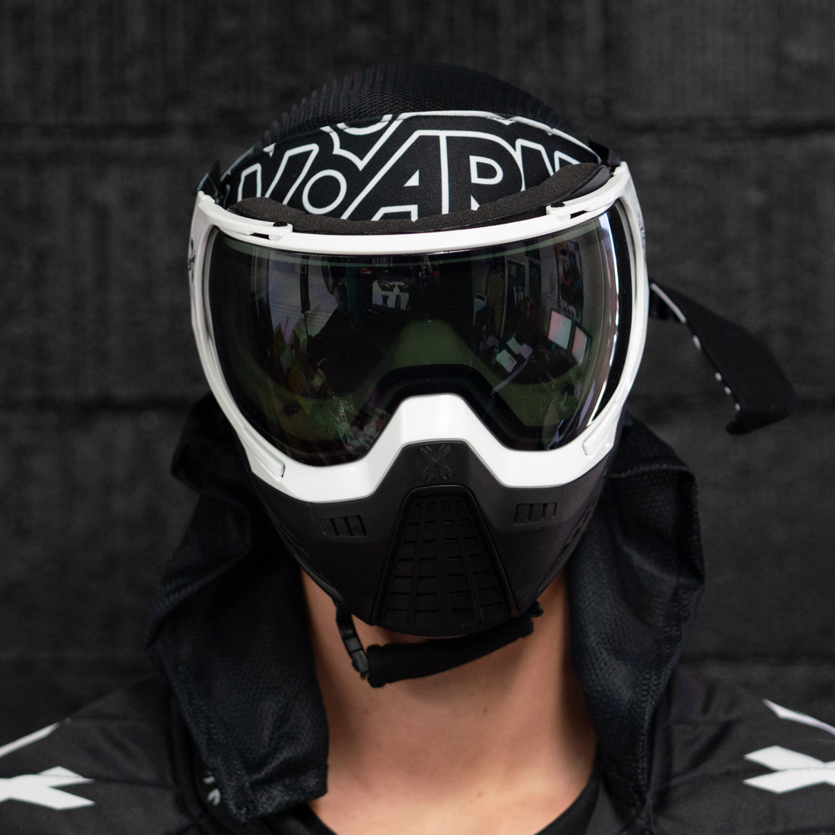 KLR Goggle Blackout White (White/Black)