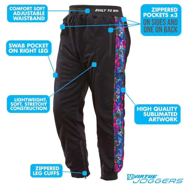 Virtue Jogger Pants - Polynesian - Black