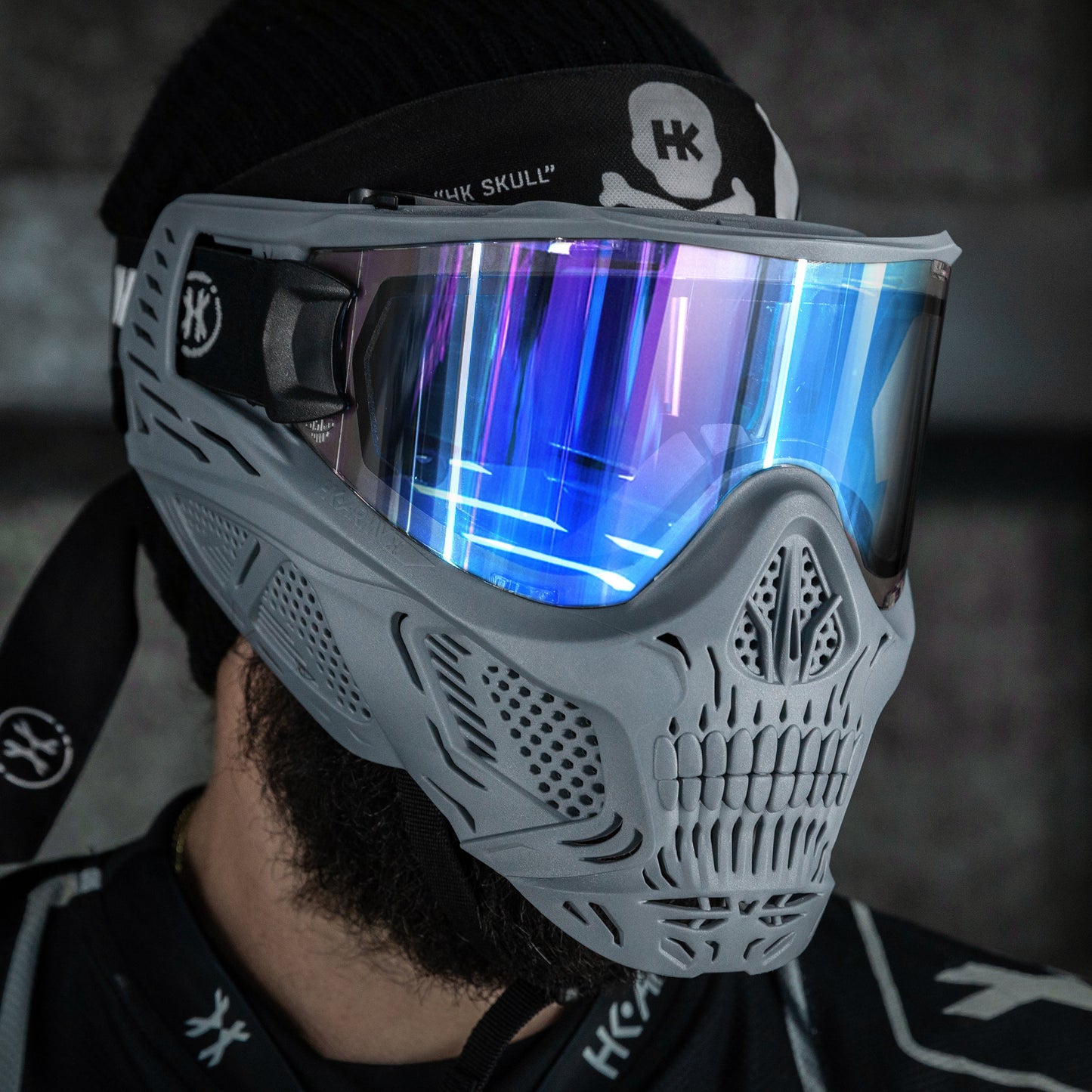 HSTL Skull Goggle "Crypt" - Grey w/ Ice Lens