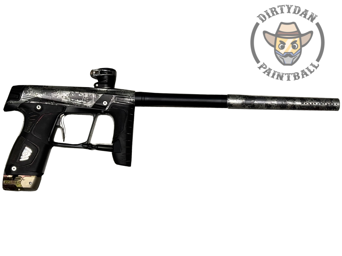 Actual Used Planet Eclipse Gtek 160R - Urban Camo, side view of this specific paintball marker.