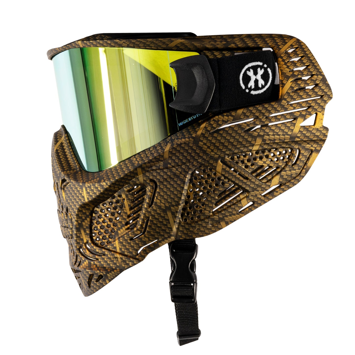 HSTL Skull Goggle Machine Gold w/ Gold Lens