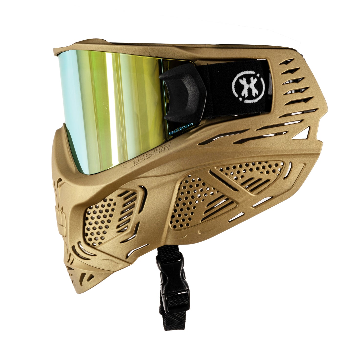 HSTL Skull Goggle Metallic Gold w/ Gold Lens