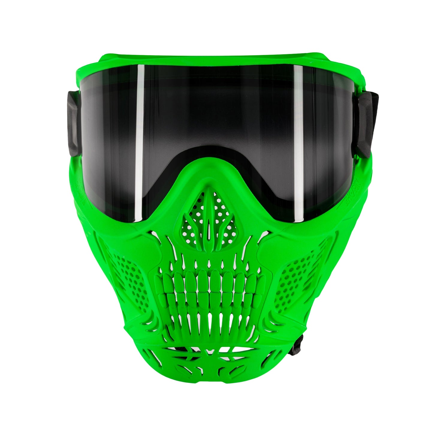 HSTL Skull Goggle Neon Green w/ Smoke Lens