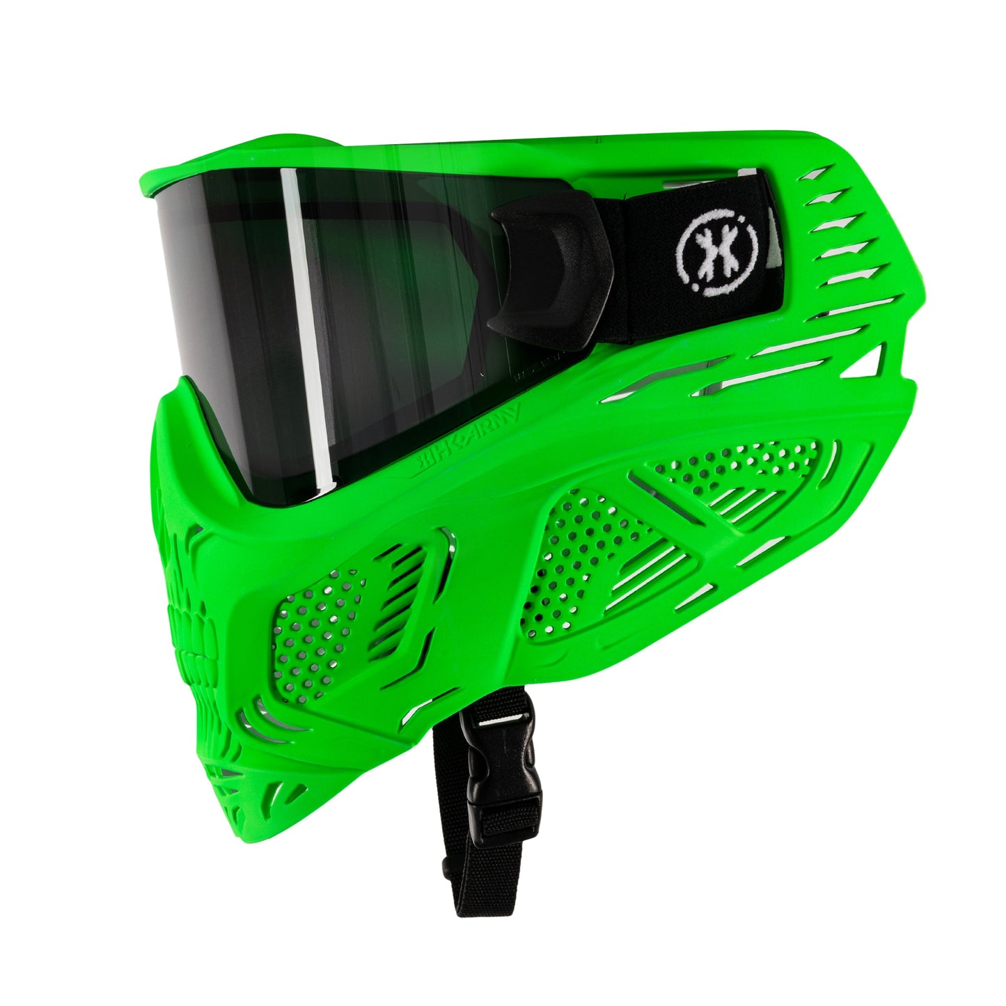 HSTL Skull Goggle Neon Green w/ Smoke Lens