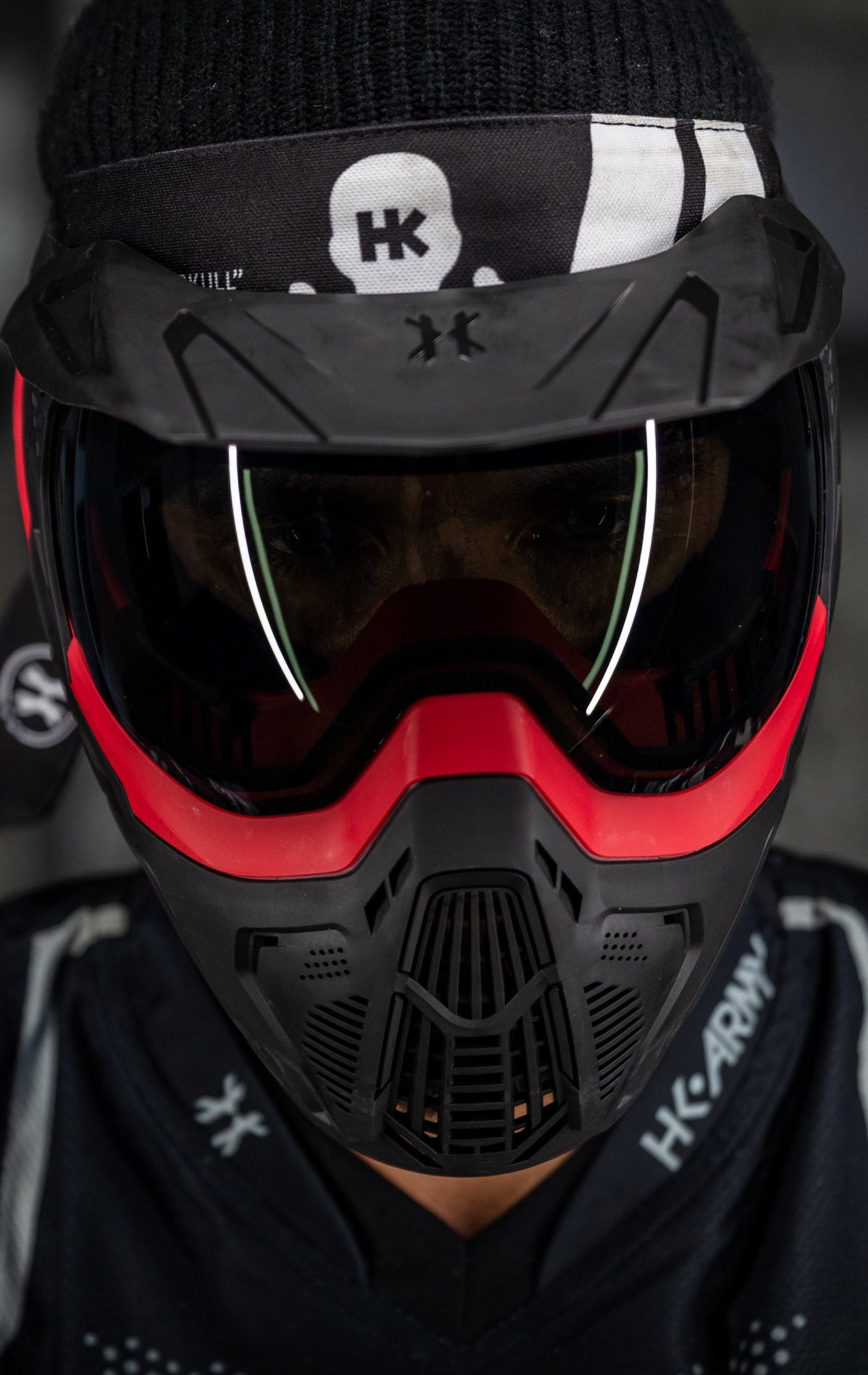 SLR Goggle - Lava (Red/Black) Smoke Lens