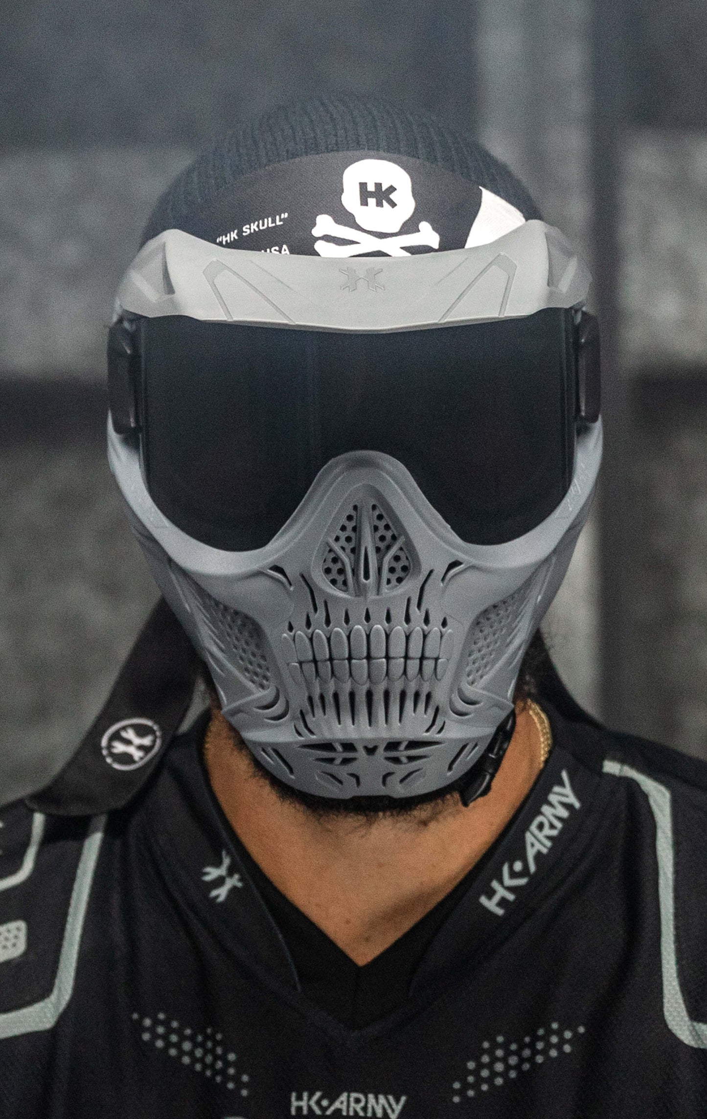 HSTL Skull Goggle - Grey w/ Clear Lens