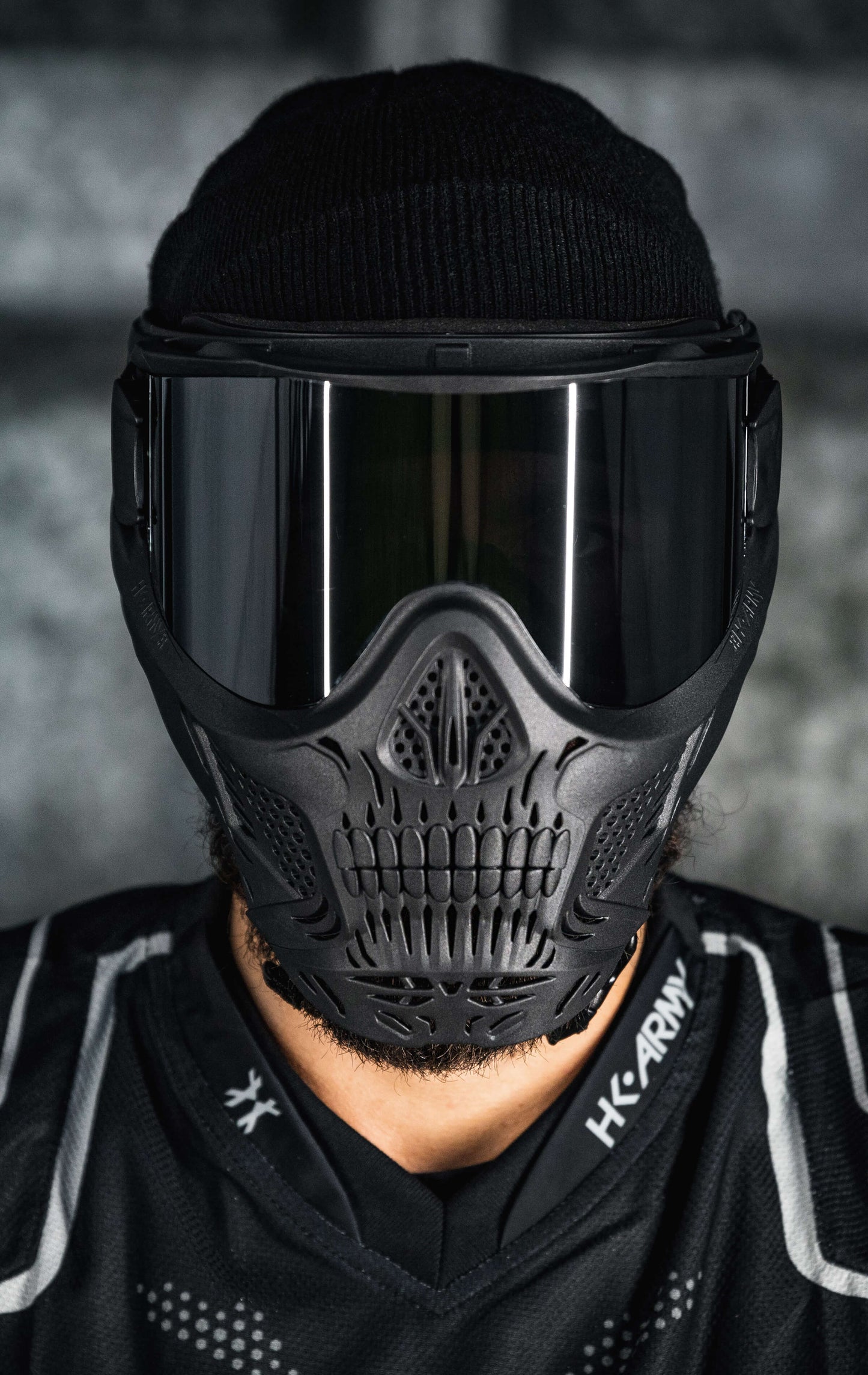 HSTL Skull Goggle "Punisher" - Black w/ Smoke Lens