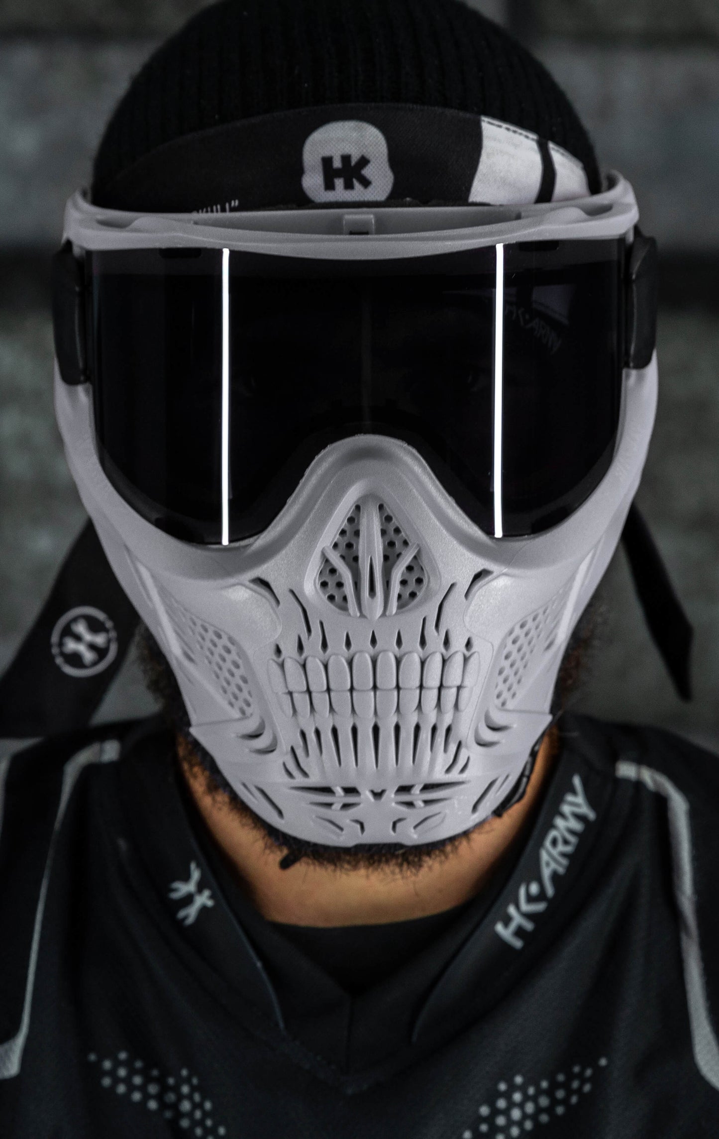 HSTL Skull Goggle "Tombstone" - Grey w/ Smoke Lens