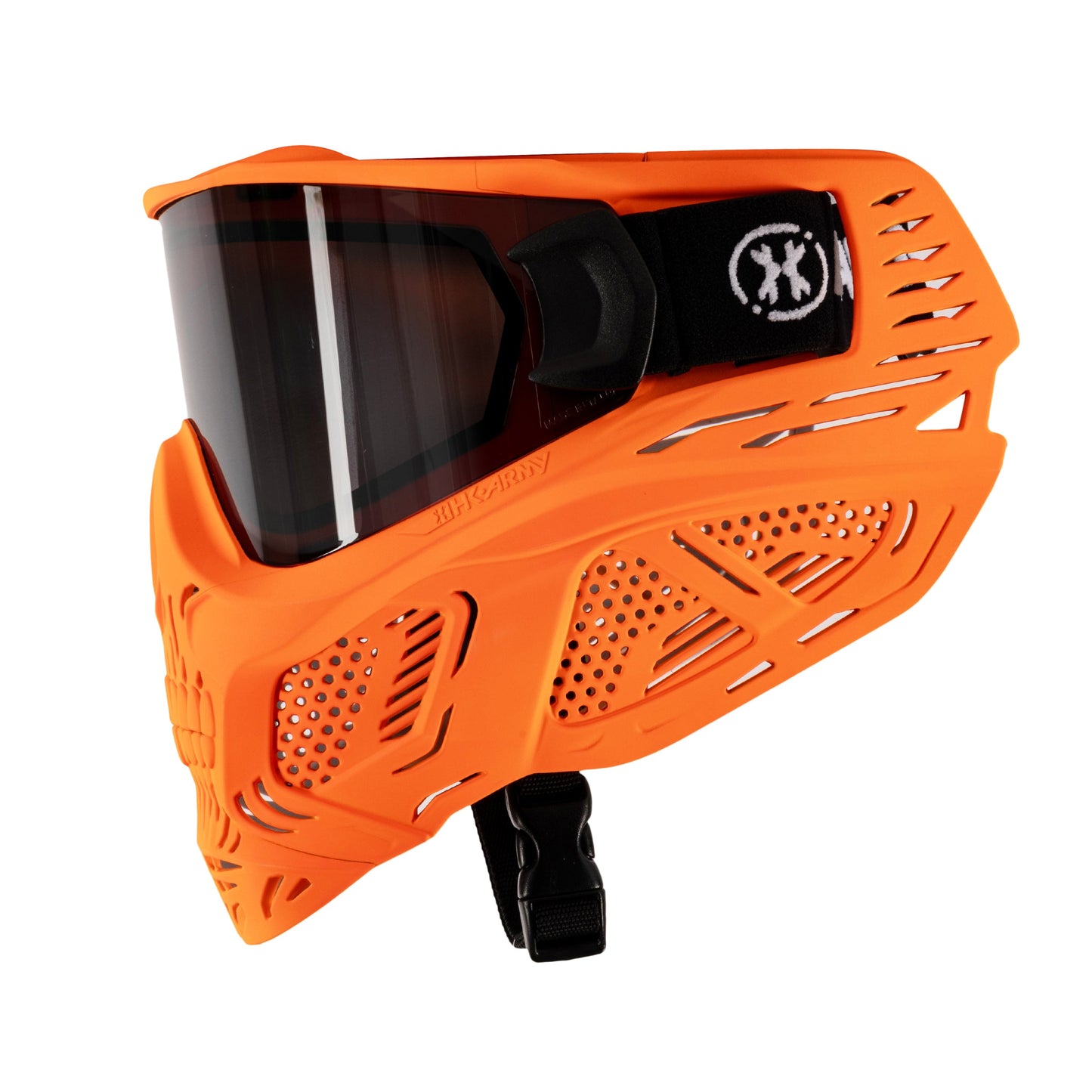 HSTL Skull Goggle Neon Orange w/ Smoke Lens