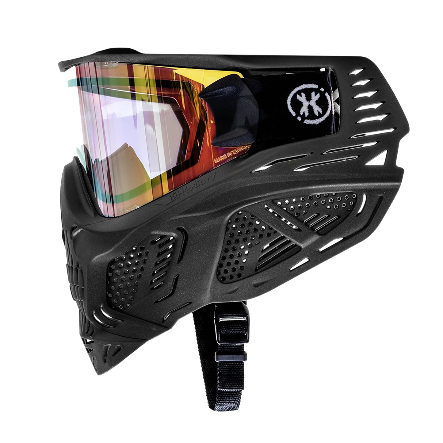 HSTL Skull Goggle "Raider" - Black w/ Gold Lens