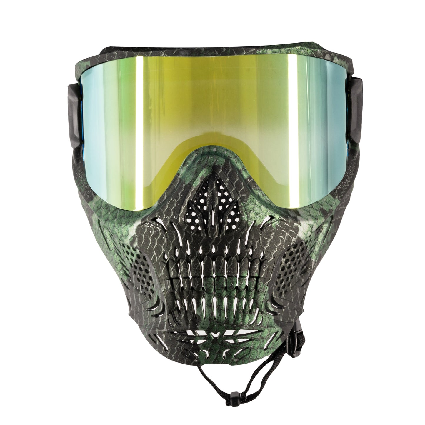 HSTL Skull Goggle Snake Green w/ Gold Lens