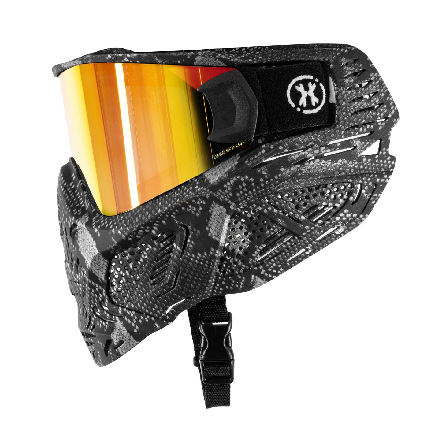 HSTL Skull Goggle Snake Grey w/ Fire Lens