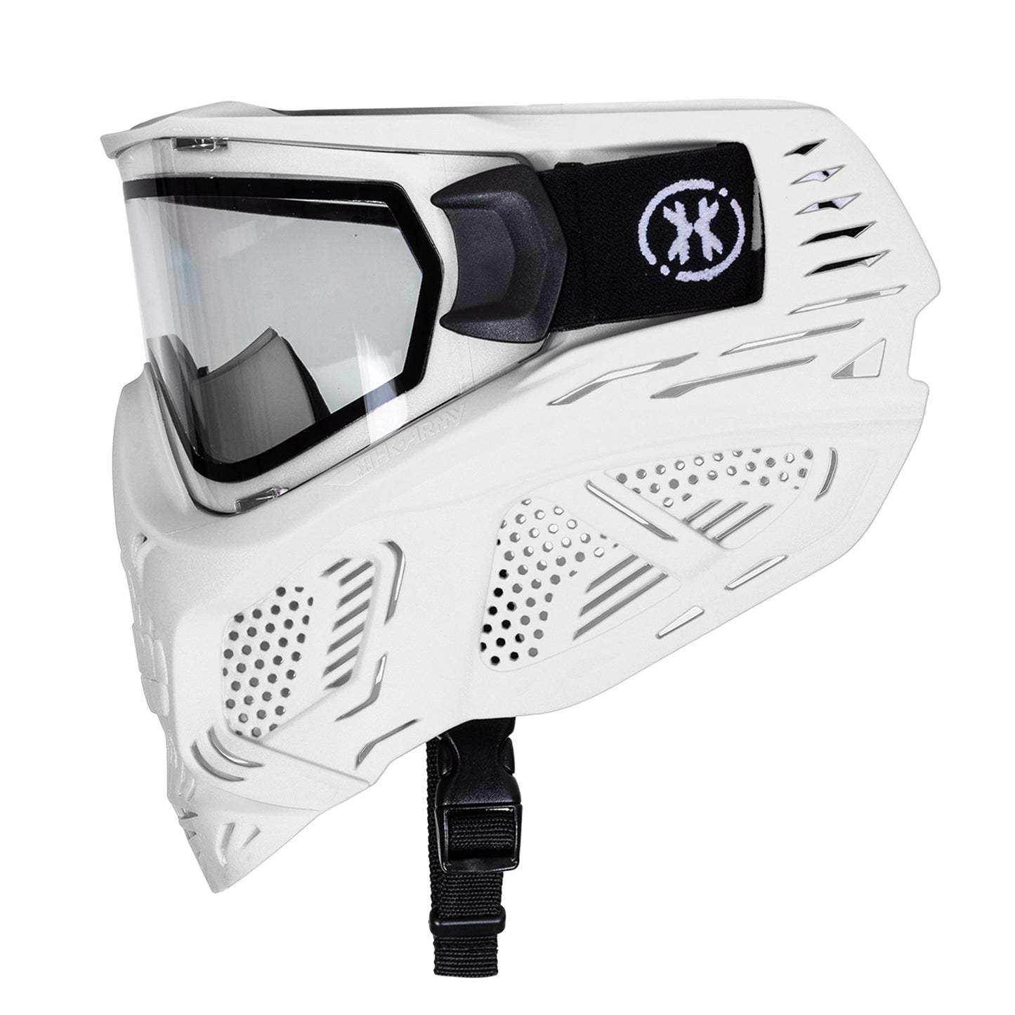 HSTL Skull Goggle - White w/ Clear Lens